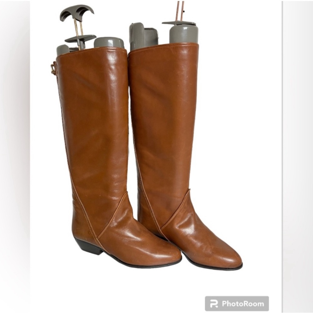 Italian leather riding boots‎